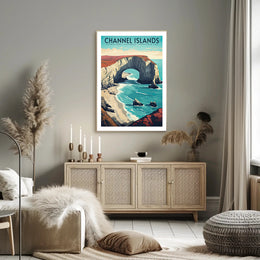 Channel Islands Poster Vintage National Park Print