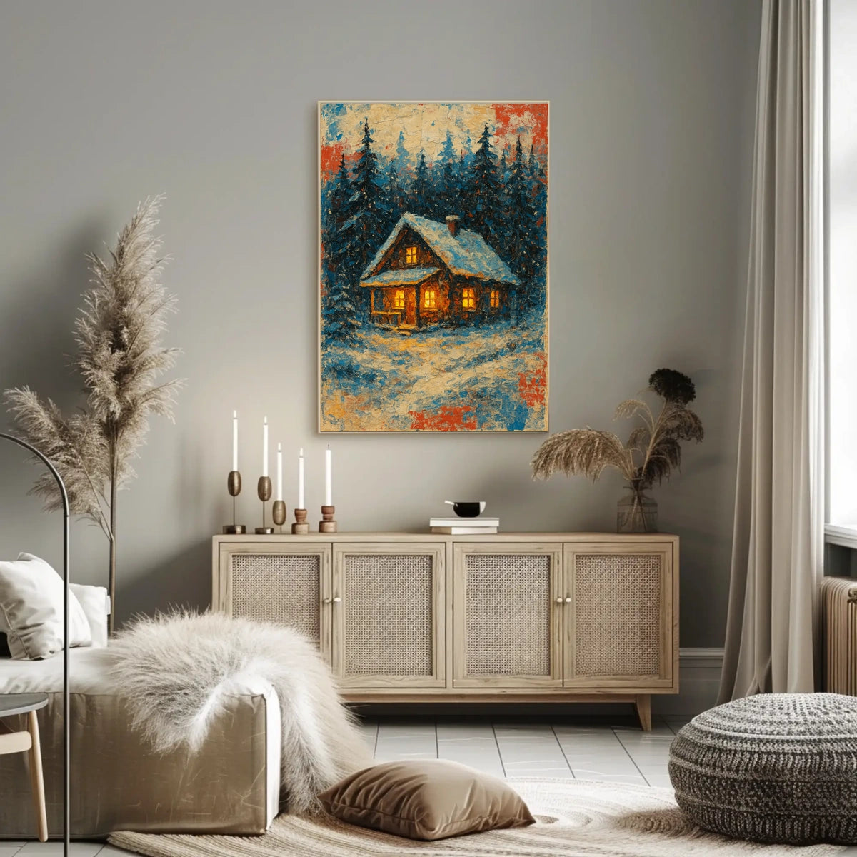 Cozy Winter Cabin Poster