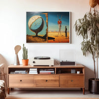 Surreal Time and Landscape Elements Abstract or Artistic Poster