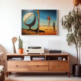 Surreal Time and Landscape Elements Abstract or Artistic Poster
