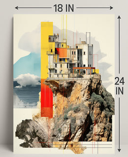Cliffside Architecture Poster