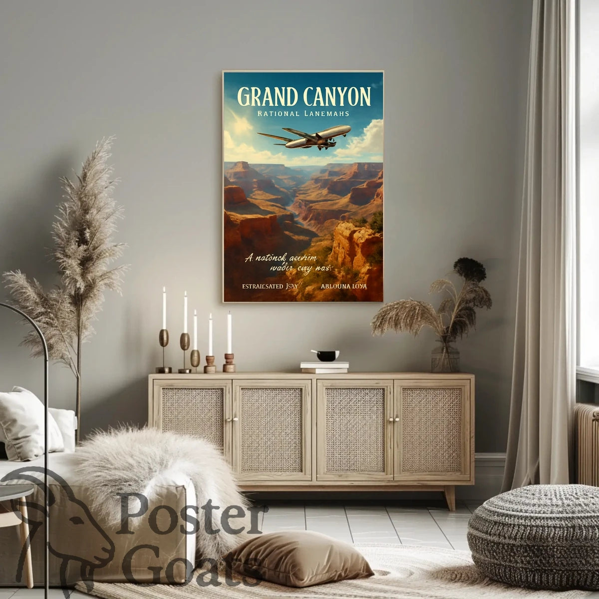 Grand Canyon Adventure Travel Vintage Poster