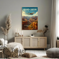 Grand Canyon Adventure Travel Vintage Poster
