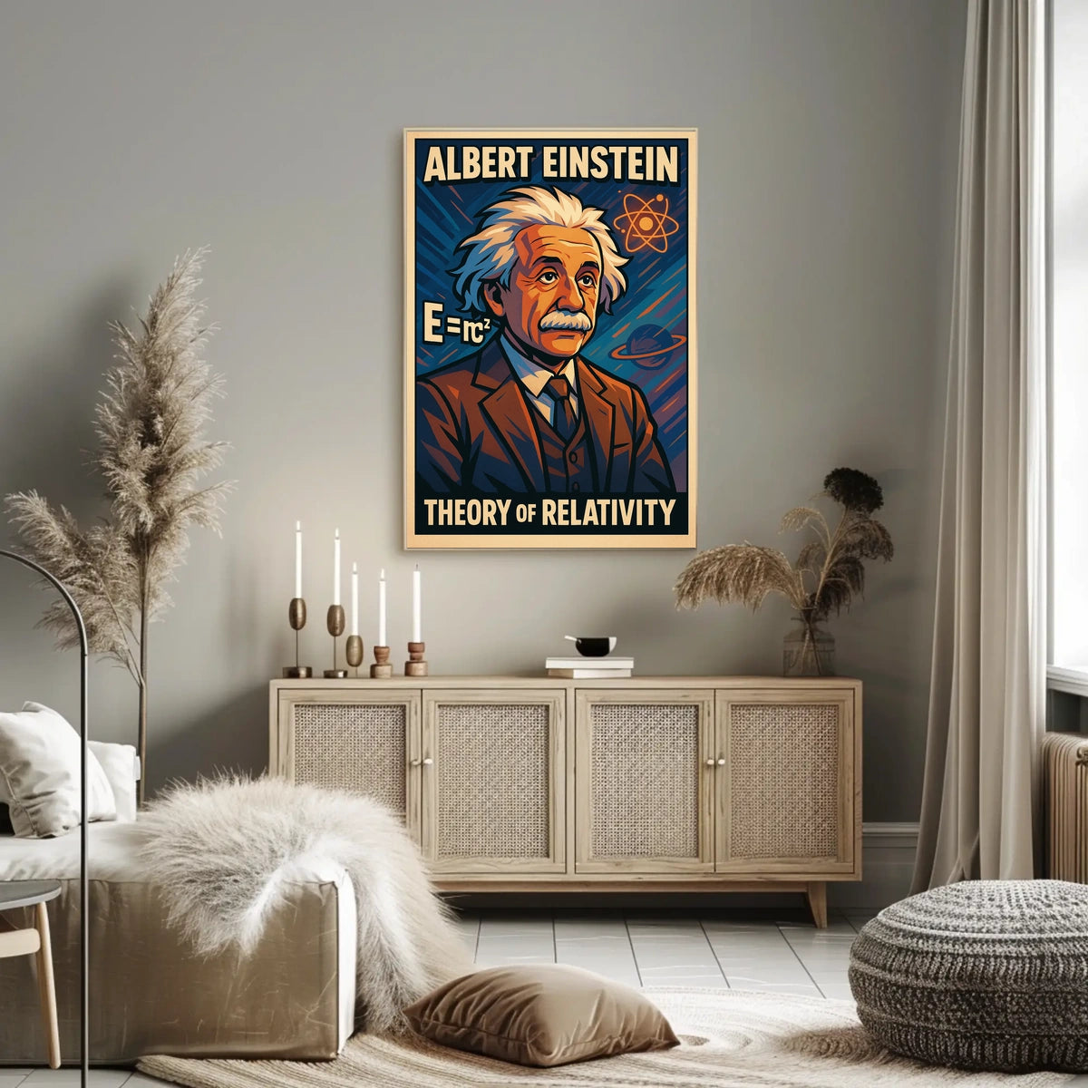 Albert Einstein Theory Of Relativity Poster