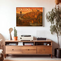 Toledo City of Three Cultures Travel Poster