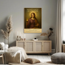 Saint Lucy Of Syracuse Poster Classic Sacred Wall Art