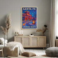 Santa Fe Luminaria Nights Poster