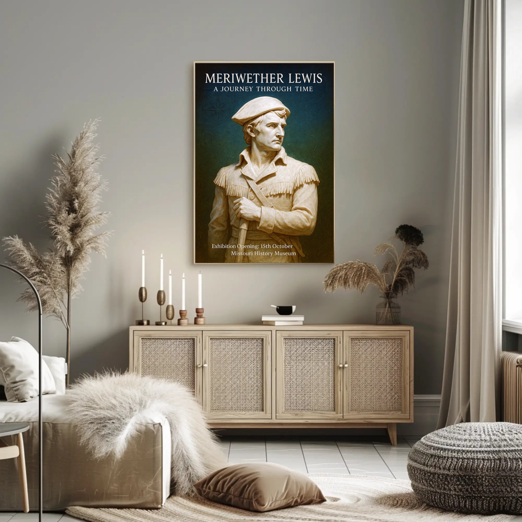Meriwether Lewis A Journey Through Time Poster PosterGoat
