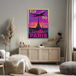 Fly To Paris Poster