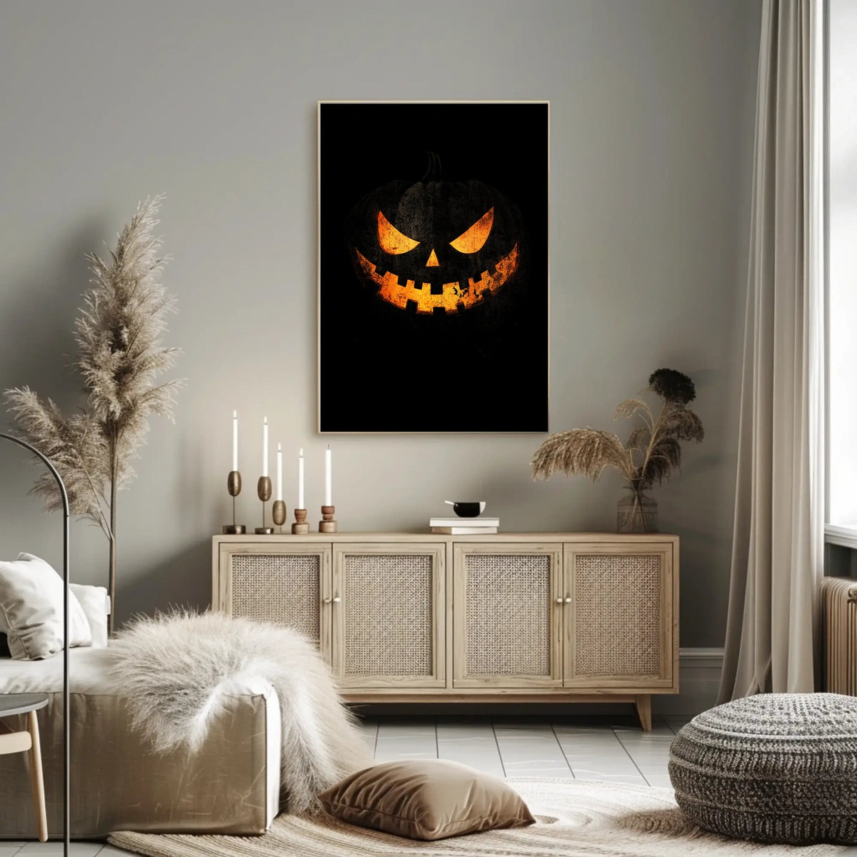 Halloween Jack-o'-Lantern Jack-o-lantern Spooky Eerie Poster