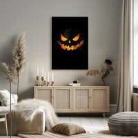 Halloween Jack-o'-Lantern Jack-o-lantern Spooky Eerie Poster