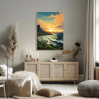 Tropical Sunset Serenity Poster