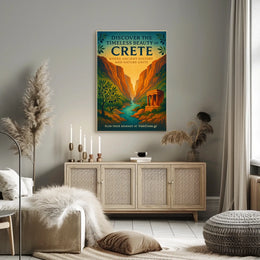 Crete's Ancient Charm Vintage Travel Poster