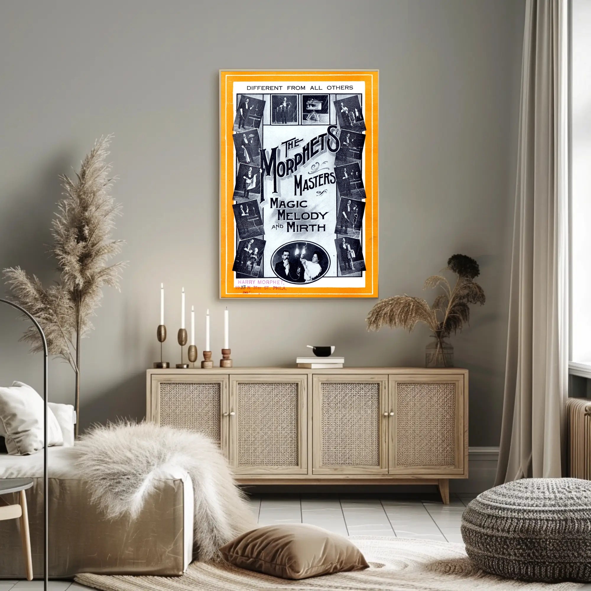 The Morphets Vintage Vaudeville Magic Show Poster