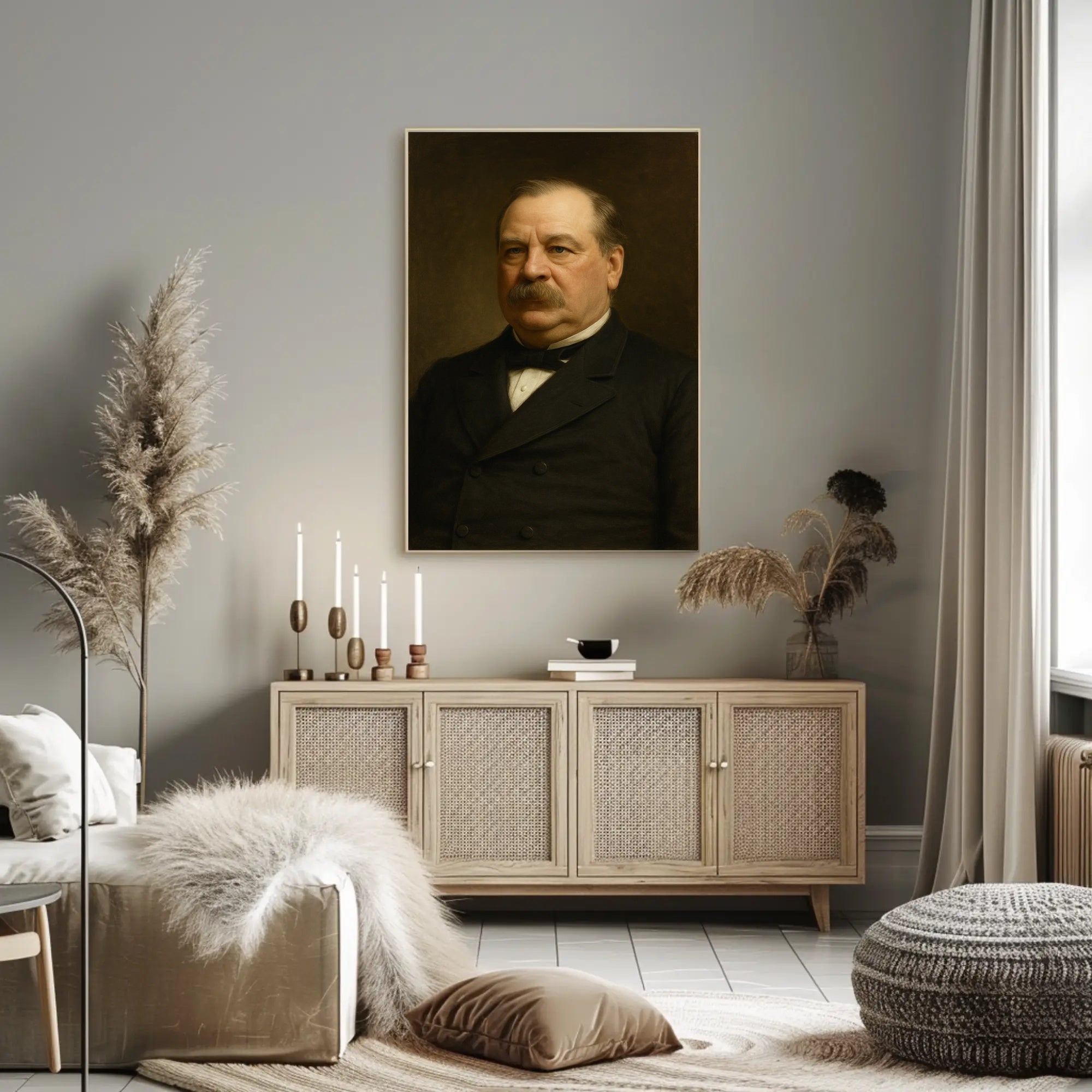 Dignified Formal Portrait Art Classic Historical or Presidential Poster