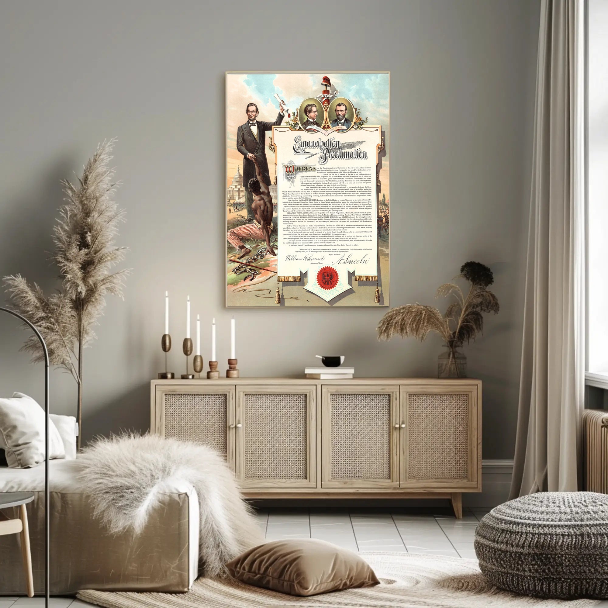Abraham Lincoln Aged Close-Up Poster Artwork PosterGoat
