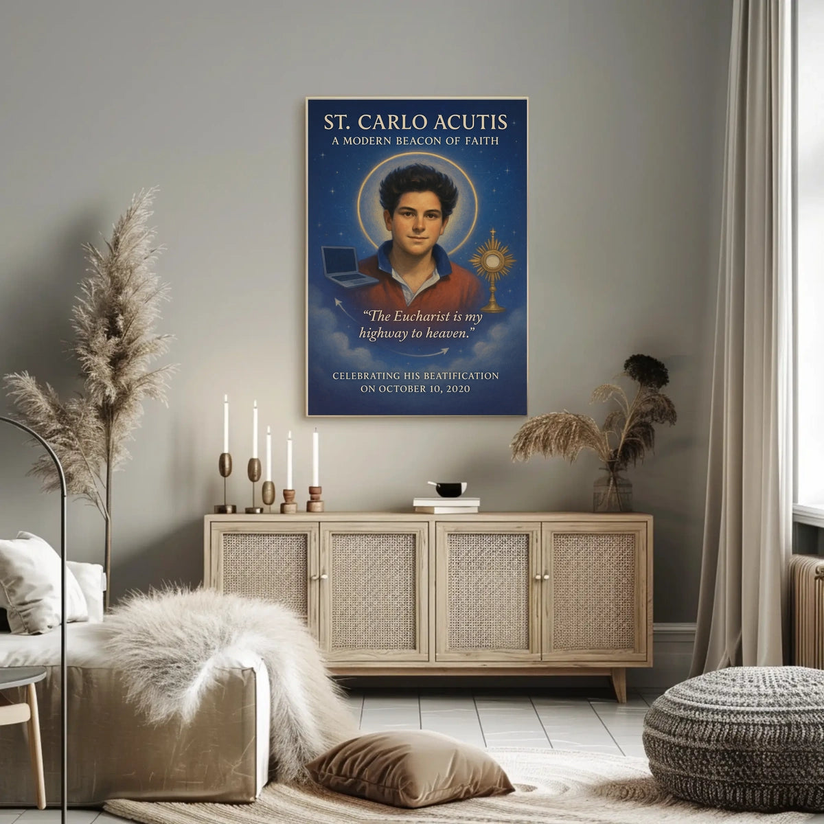 St. Carlo Acutis A Modern Beacon of Faith Poster