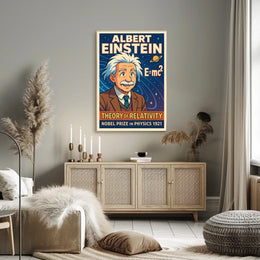 Einstein Relativity Vintage Science Decor Poster