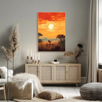 Serengeti Sunset Poster
