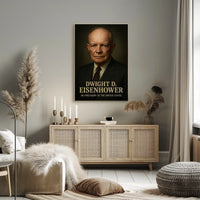 Dwight D Eisenhower 34th President Poster Wall Art Decor