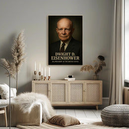 Dwight D Eisenhower 34th President Poster Wall Art Decor