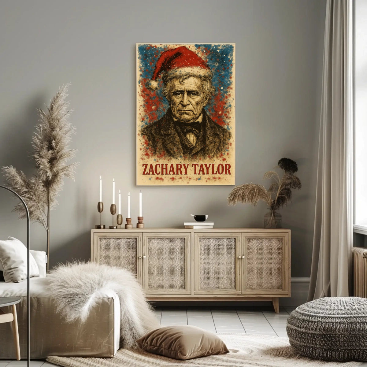 Zachary Taylor 12th President of the United States Christmas SeriesPoster