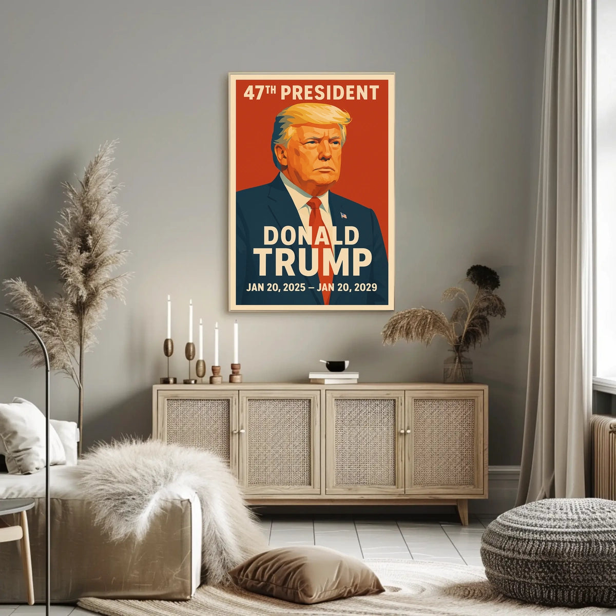 Trump 47Th President Patriotic Poster