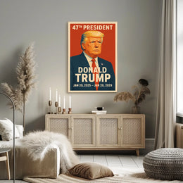 Trump 47Th President Patriotic Poster