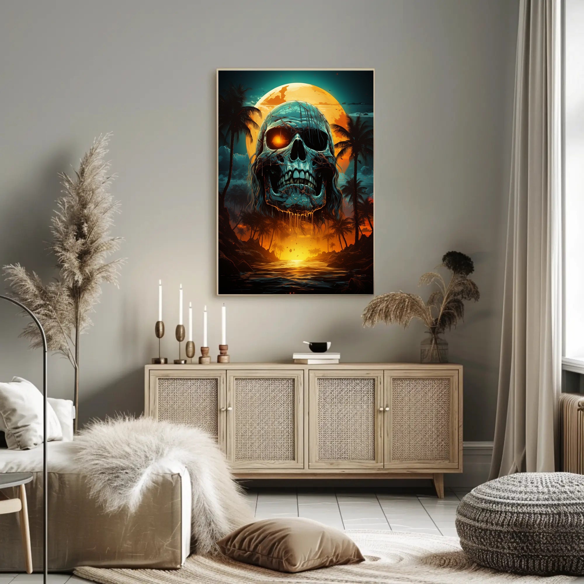 Skull Island Sunset Poster