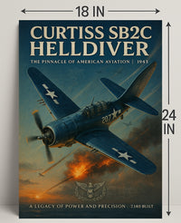 Curtiss SB2C Helldiver: WWII Poster Classic