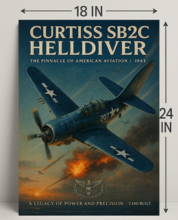 Curtiss SB2C Helldiver: WWII Poster Classic