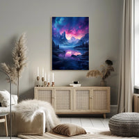 Enchanted Mountain Landscape Poster