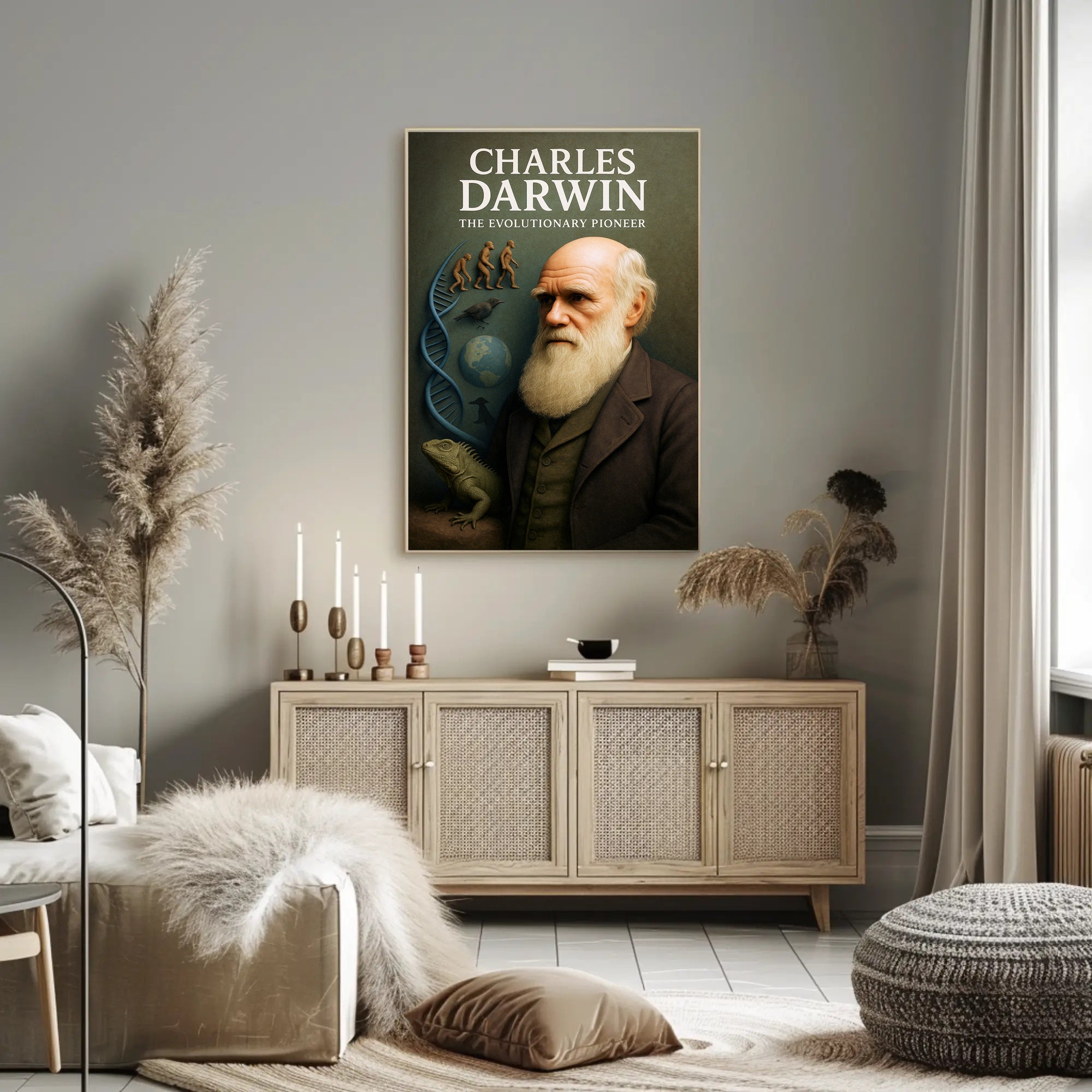 Charles Darwin The Evolutionary Pioneer Poster PosterGoat