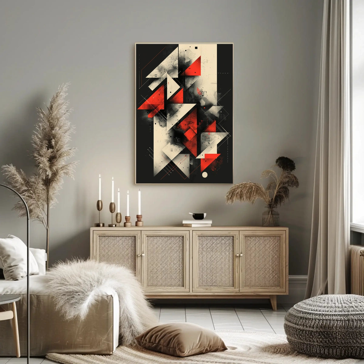 Geometric Abstraction Abstract Poster