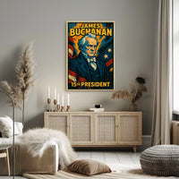 James Buchanan 15th President Poster Historical Wall Art