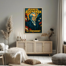 James Buchanan 15th President Poster Historical Wall Art