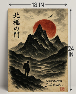 Untamed Solitude: Adventure Art Print Cultural or Heritage Poster