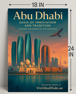 Abu Dhabi Modern Architectural Fusion Urban or Cityscape Poster