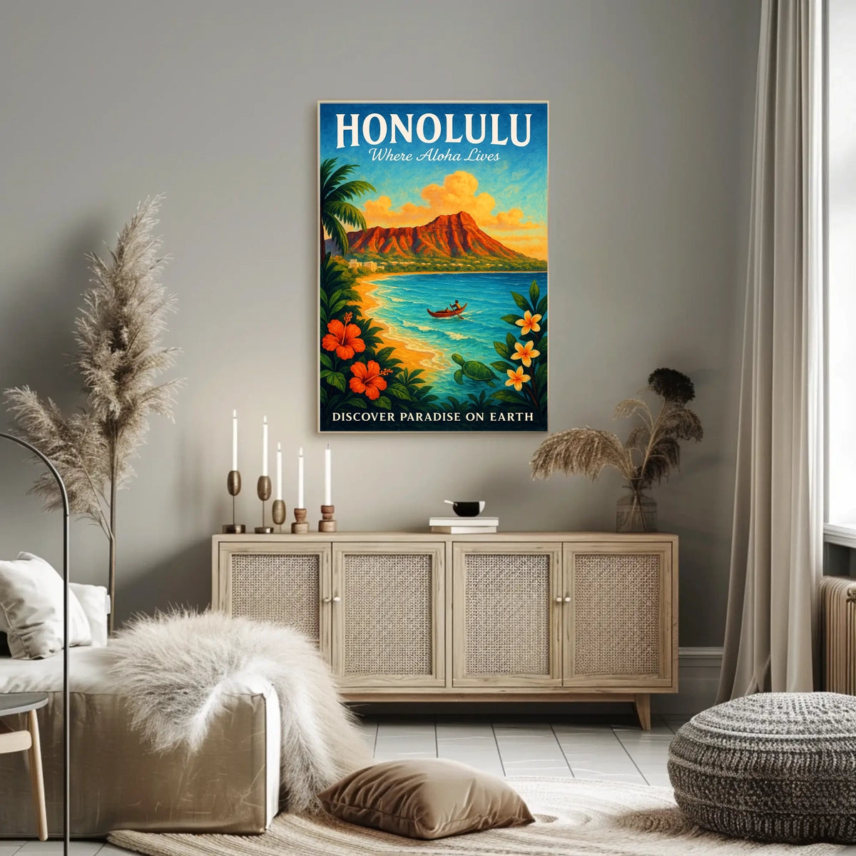 Discover Paradise in Honolulu Poster