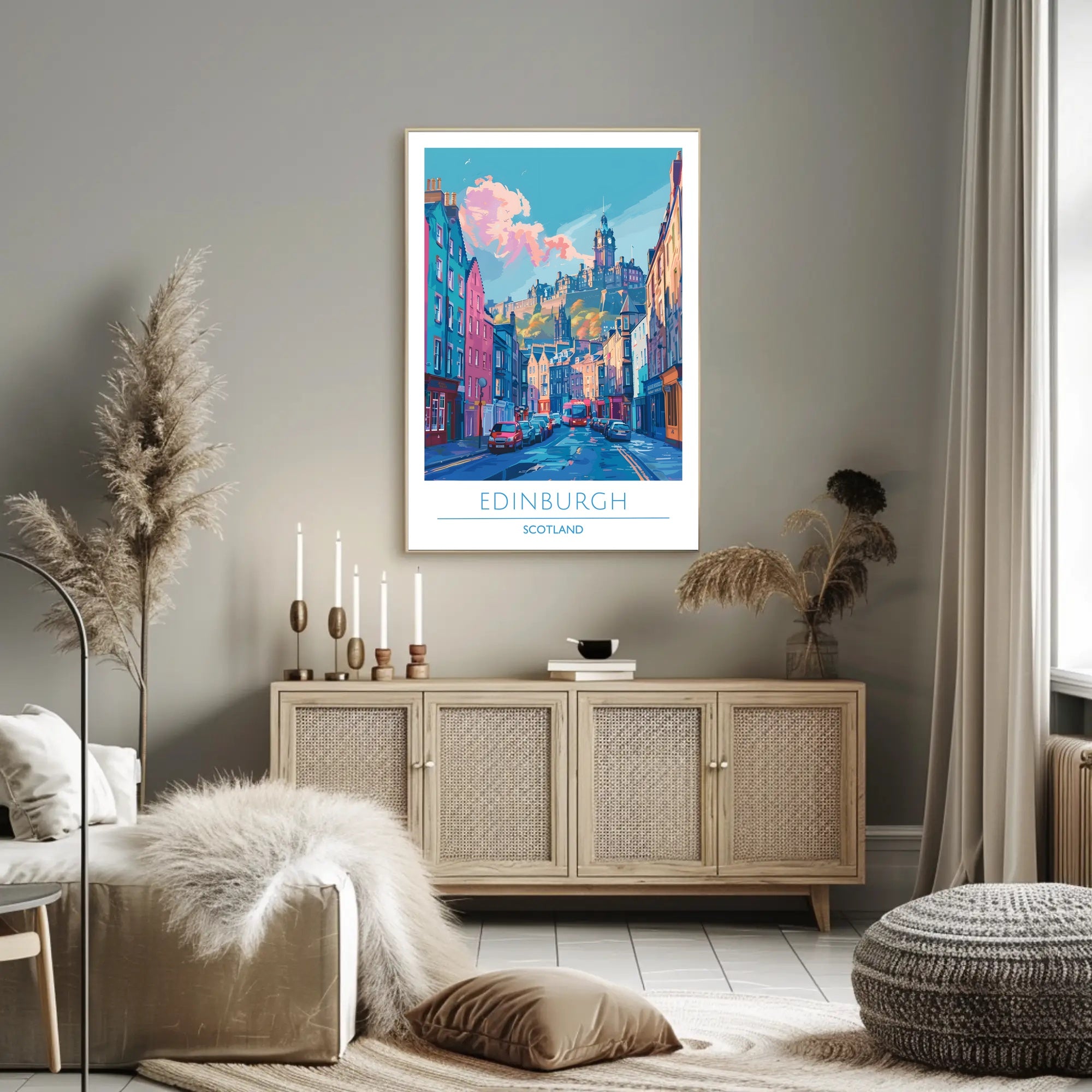 Edinburgh Cityscape Poster