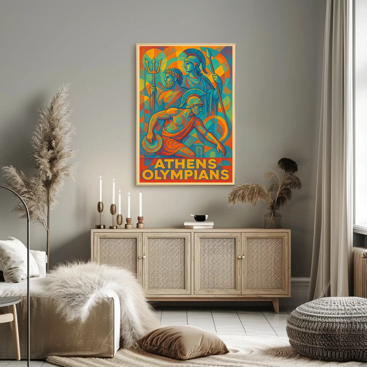Athens Olympians Poster