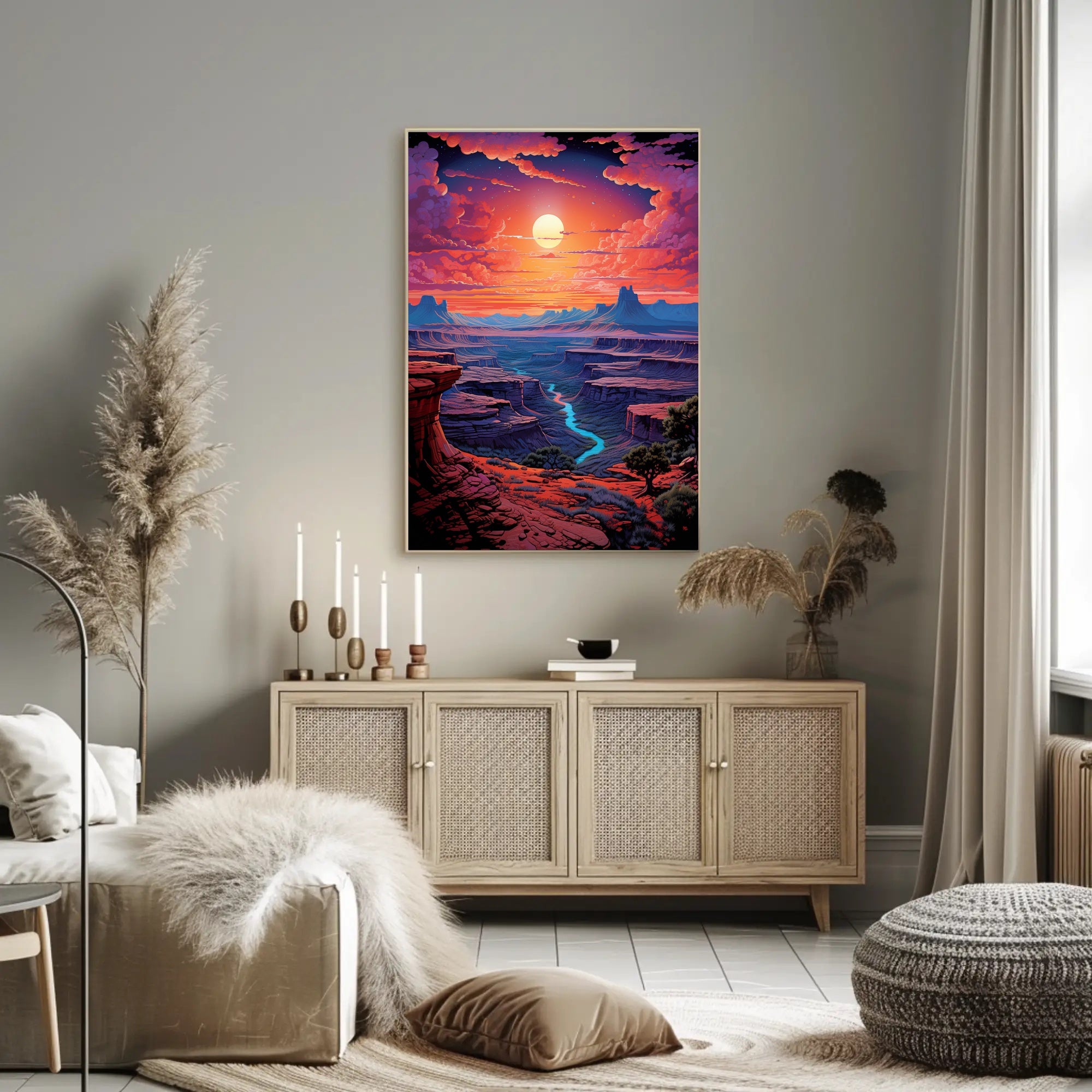 Canyon Sunset Serenity Poster PosterGoat
