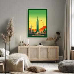 Futuristic Cityscape Poster