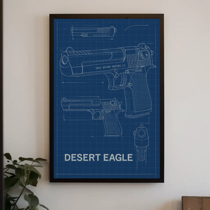 Desert Eagle Technical Blueprint IMIS Poster