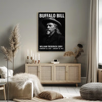 Buffalo Bill Western Historical Portrait Poster