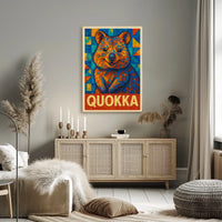 Quokka Mosaic Art Poster