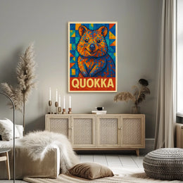 Quokka Mosaic Art Poster