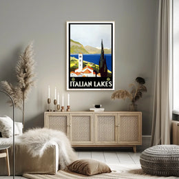 Italian Lakes Travel Poster