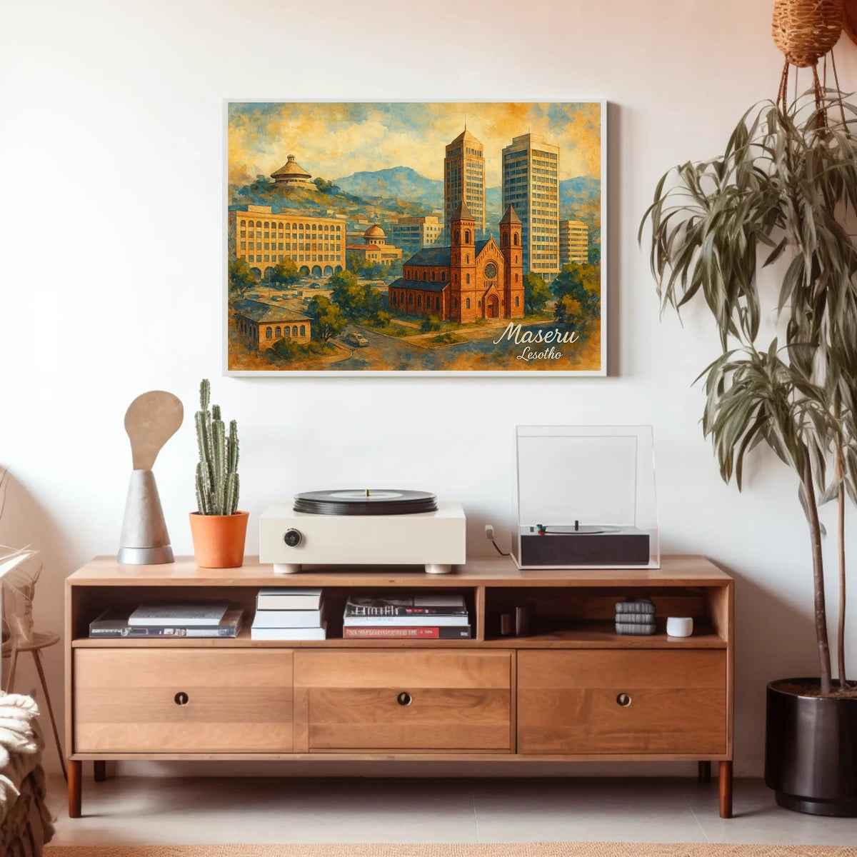 Maseru, Lesotho A Scenic Cityscape Poster