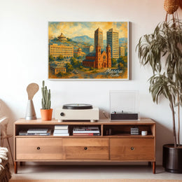 Maseru, Lesotho A Scenic Cityscape Poster